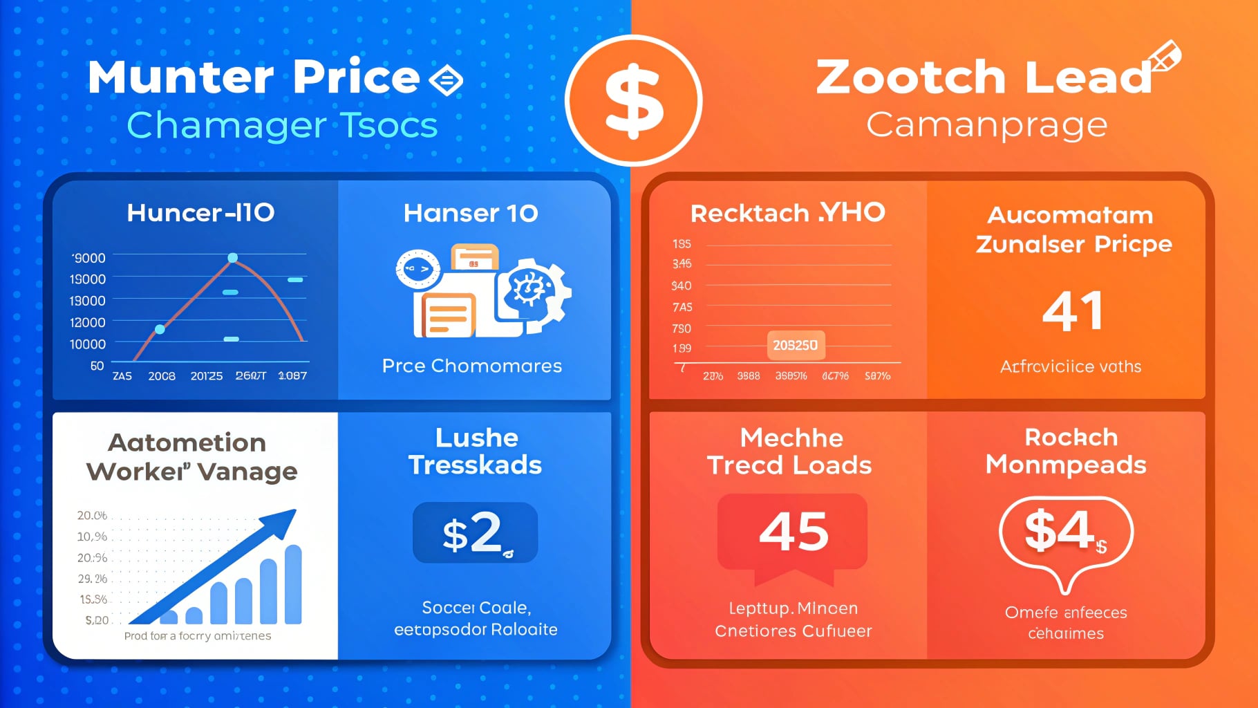 B2B潜在客户开发工具功能对比展示图，展示价格、功能、数据覆盖、效率等关键对比点