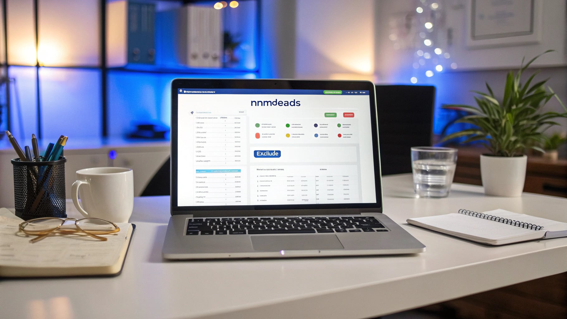 Google搜索结果页面显示使用-排除词语法搜索精密注塑件制造商的案例,桌面上有客户开发数据表格