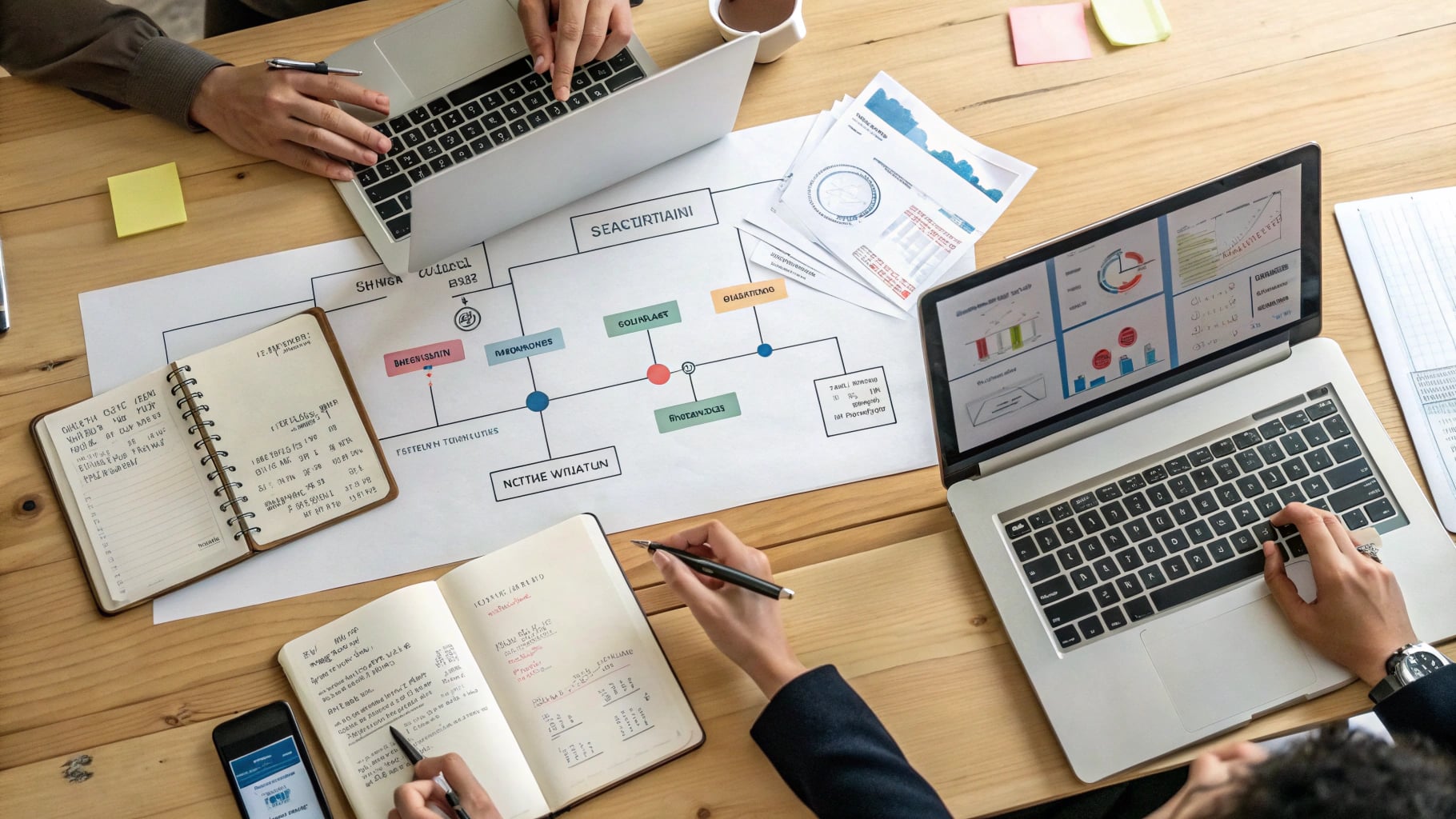 B2B潜在客户生成方法对比和组合策略展示图，展示内容营销、自动化工具、社区参与、直接外联等关键方法